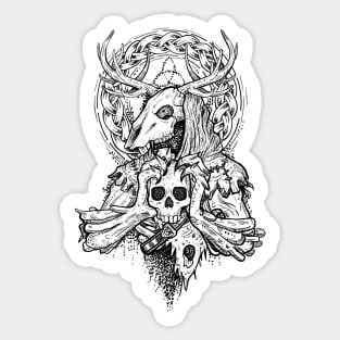 Forest demon from slavic mythology witcher Sticker